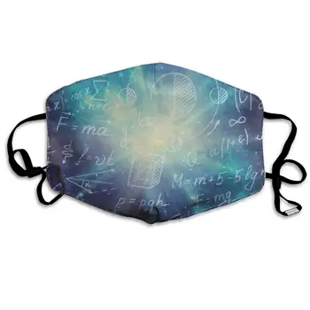 

ZHOUSUN Dustproof Space Star Math Physics Formulas Mouth Cover Mask Protective Warm Windproof Mask
