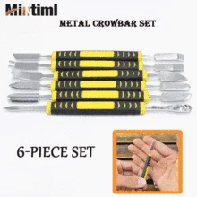 

Metal Crowbar 6-Piece Set Electronic Repair Tools Boot Stick Mobile Phone Digital Mini Multi Home Appliance Disassemble Tool