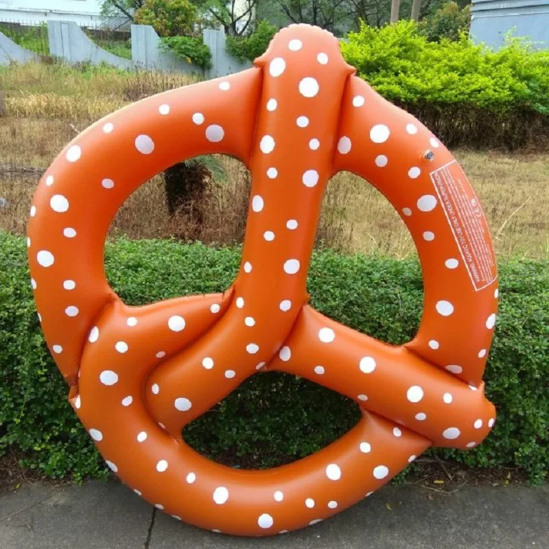 

Straight Connector New Products PVC Inflatable Bread Swim Ring, Adult Environmentally Friendly Inflatable Bread Floating Bed