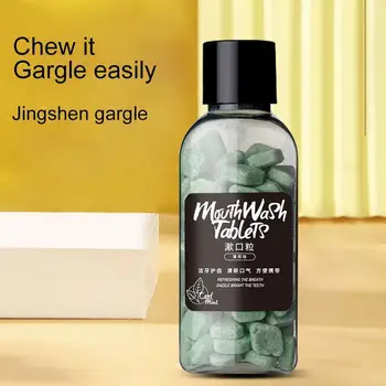 

2020 New Toothpaste Tablets Teeth Whitening Charcoal Toothpaste Remove Smoke Stains Bad Breath Breath Fresh Mouthwash