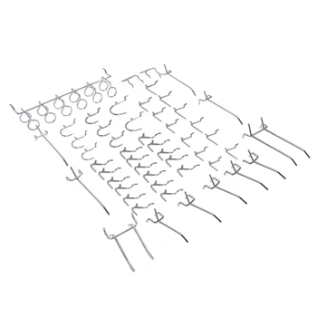 

Promotion--Hooks Pegboard Pegboard Hooks Pegboard Hangers for Work Shop Storage Hanging Tool Garage-50Pcs