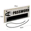 1Pcs Wooden WiFi Password Sign Chalkboard Hanging Plaques Coffee Bar Restaurant Accessories Home Party Decoration Sign ► Photo 3/6