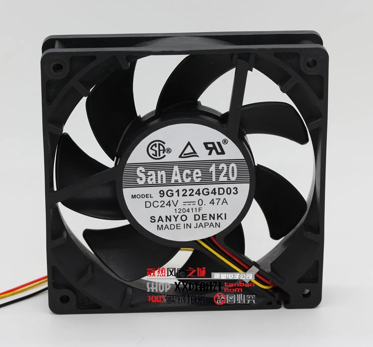 

Original 9G1224G4D03 12025 24V 0.47A 12CM cooling fan