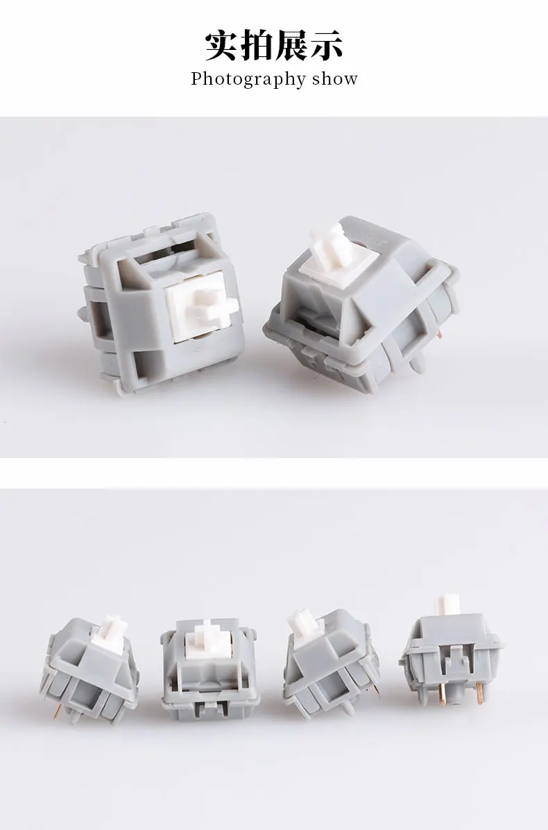 SP-Star Meteor White Switch For Customized Mechanical Keyboard MX Switches bottom-out 57g 5pin wireless keyboard for pc