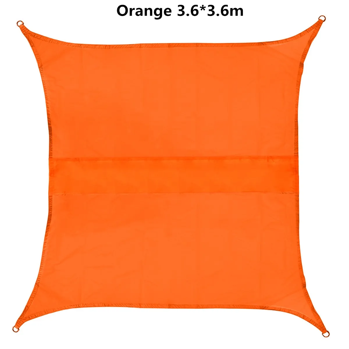 orange 3.6x3.6m 2x2M 3x3M 3.6X3.6M Sun Shade Sail Waterproof 420D Oxford Polyester Canopy Cover Awning Outdoor Garden Yard Plant Protection - Цвет: orange 3.6x3.6m