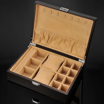 

luxury fashion women home black color pu leather watch box top quality watch storage box for men Watches WT-78