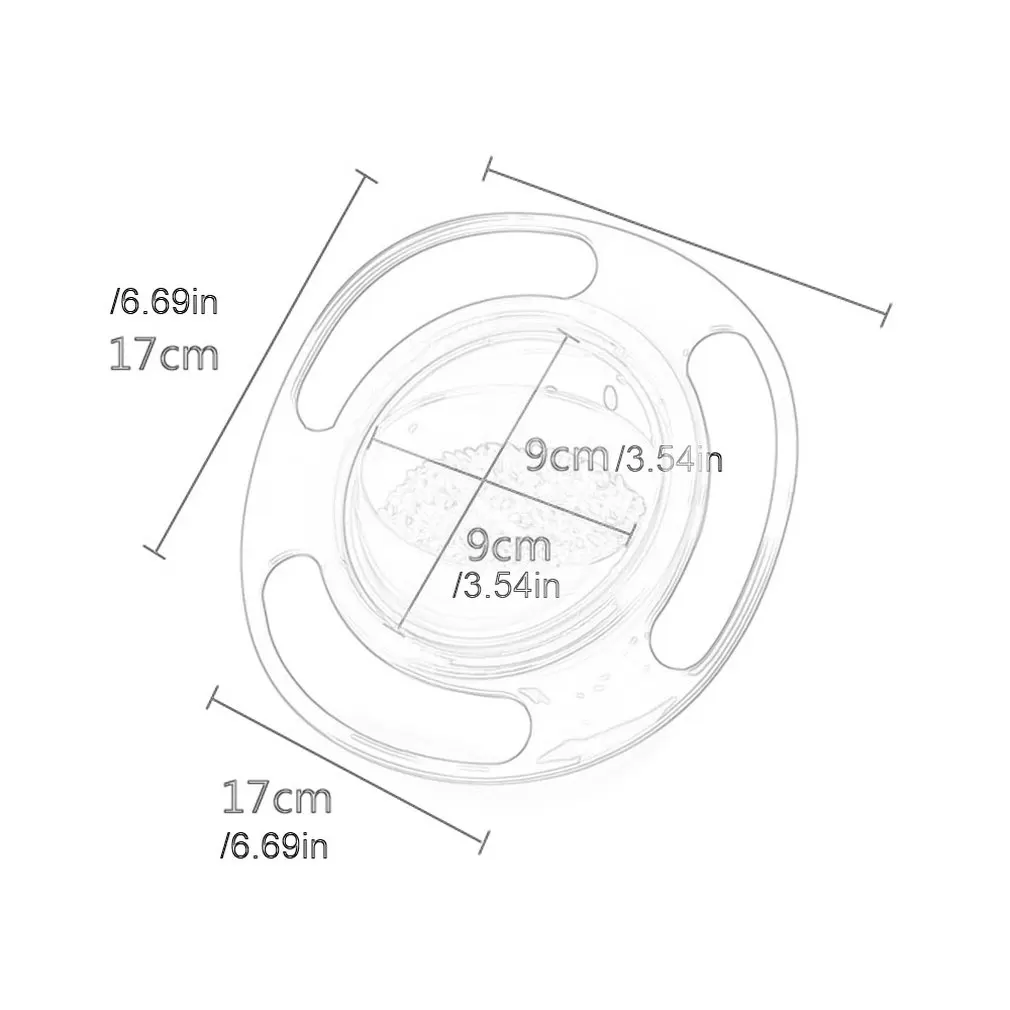 Непроливающаяся миска для детских закусок, пластиковая миска, посуда, игрушка, двойное блюдо, вращение на 360 градусов, избегайте проливания пищи, Поддерживайте баланс