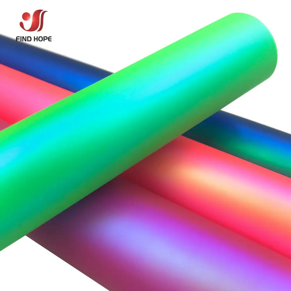 Iridescent Silky Adhesive Craft Vinyl Sheets for Sticker Festival Party Decoration Car Decal Film for Cutting Machine Cut DIY
