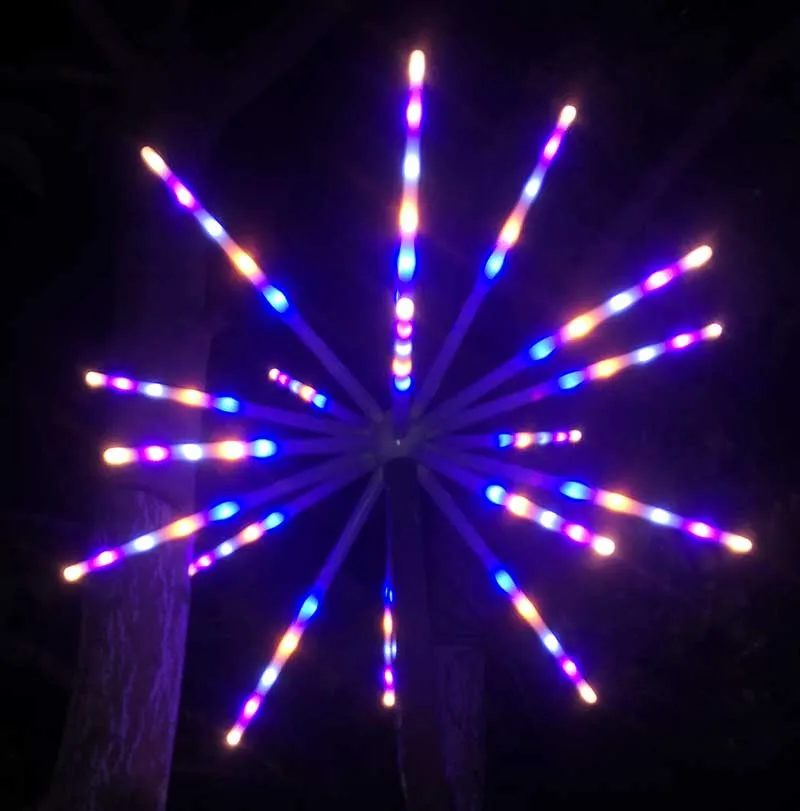 IP65 Waterproof Garden Decorative Outdoor Firework Lights for Walkway Patio Lawn Backyard Christmas Party Decor with Mode Change 3