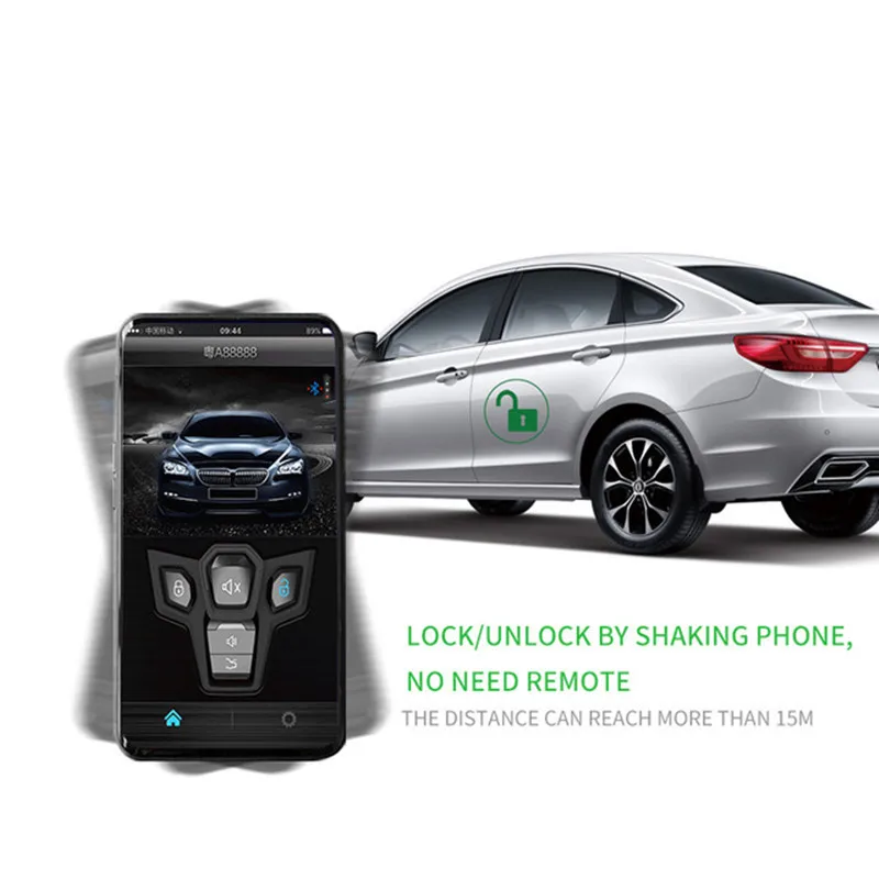 US $57.60 Smart Phone Remote Central Locking Auto Door Car Alarm With Bluetooth APP Keyless Entry System Android IOS Automation Security