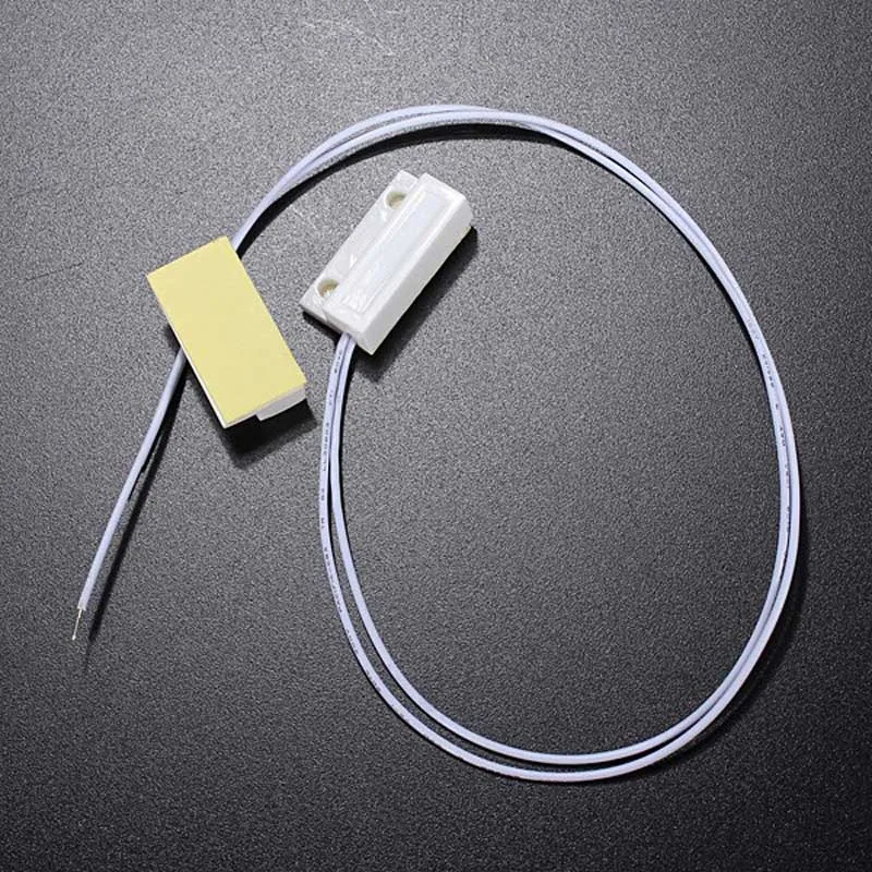 

5pcs White Door Window Contacts Security Magnetic Reed Spring Switch Alarm Normal Closed Style Screws OUJ99