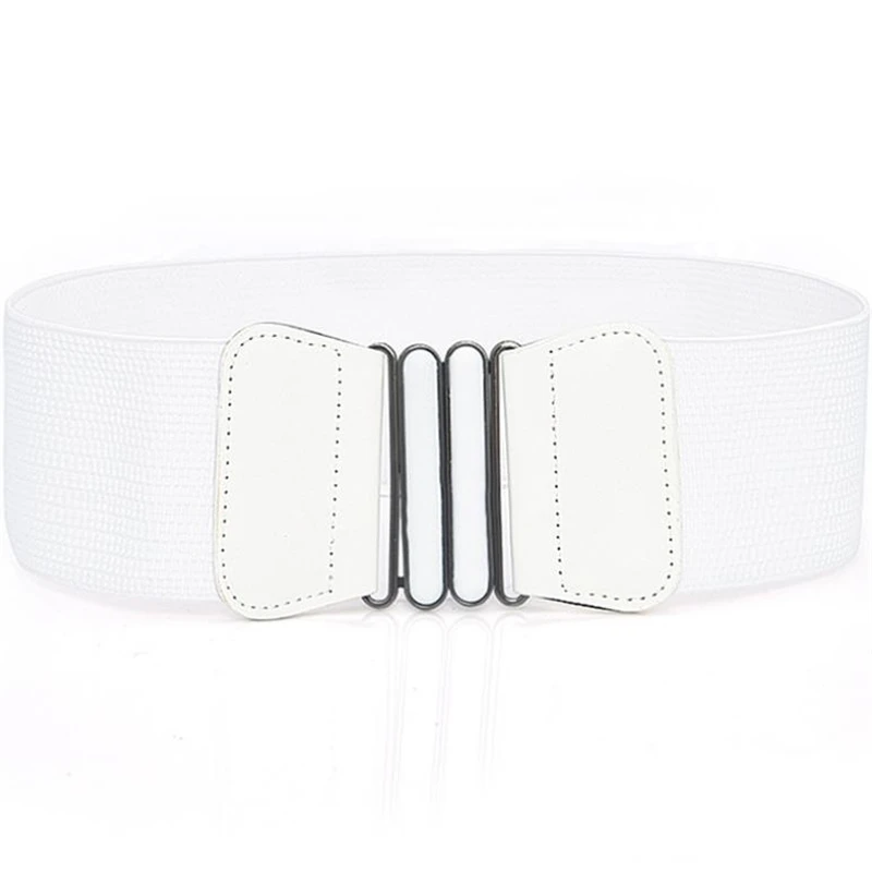Arimonz Solid Stretch Elastic Wide Waist Belts For Women