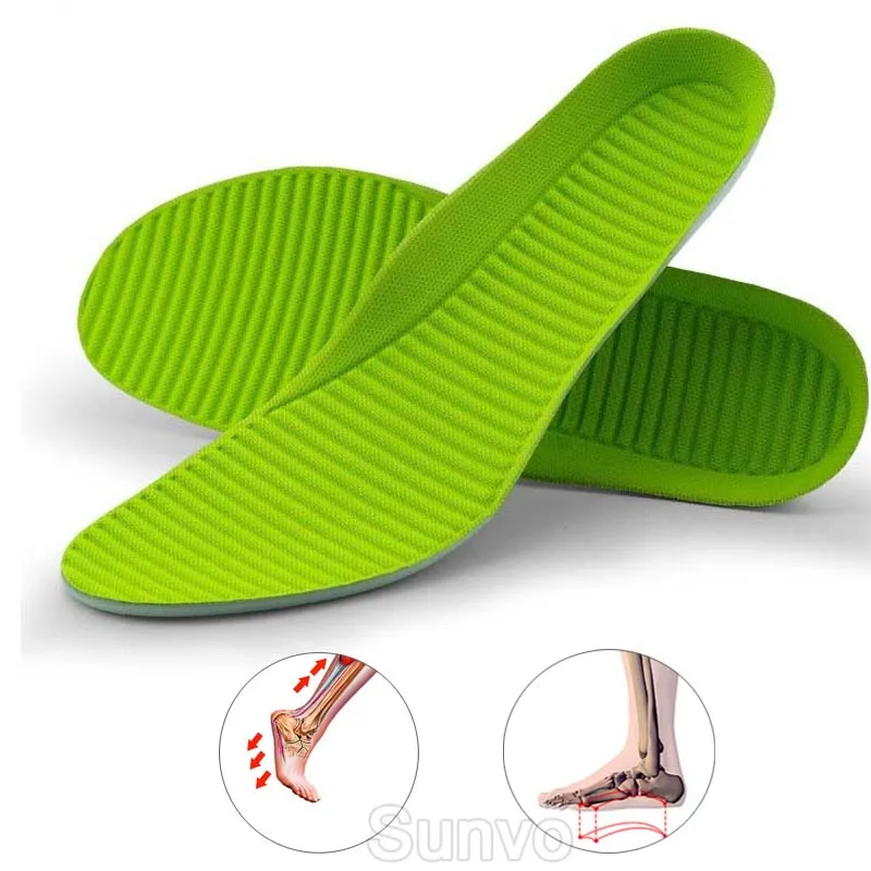 Insoles for Sports Shoes Men Women Flat Foot Arch Support Running Insole Shock Absorption Breathable Orthopedic Insert Shoe Pads