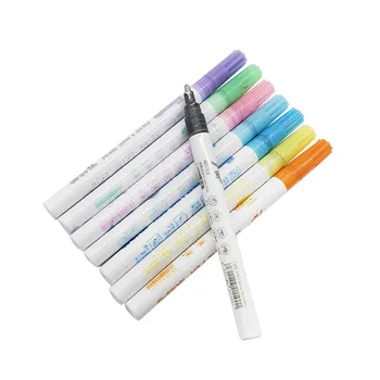 

8/12 Color Gift Card Writing Drawing Double Line Outline Pen 2-line Color Pen Set for Children UY8