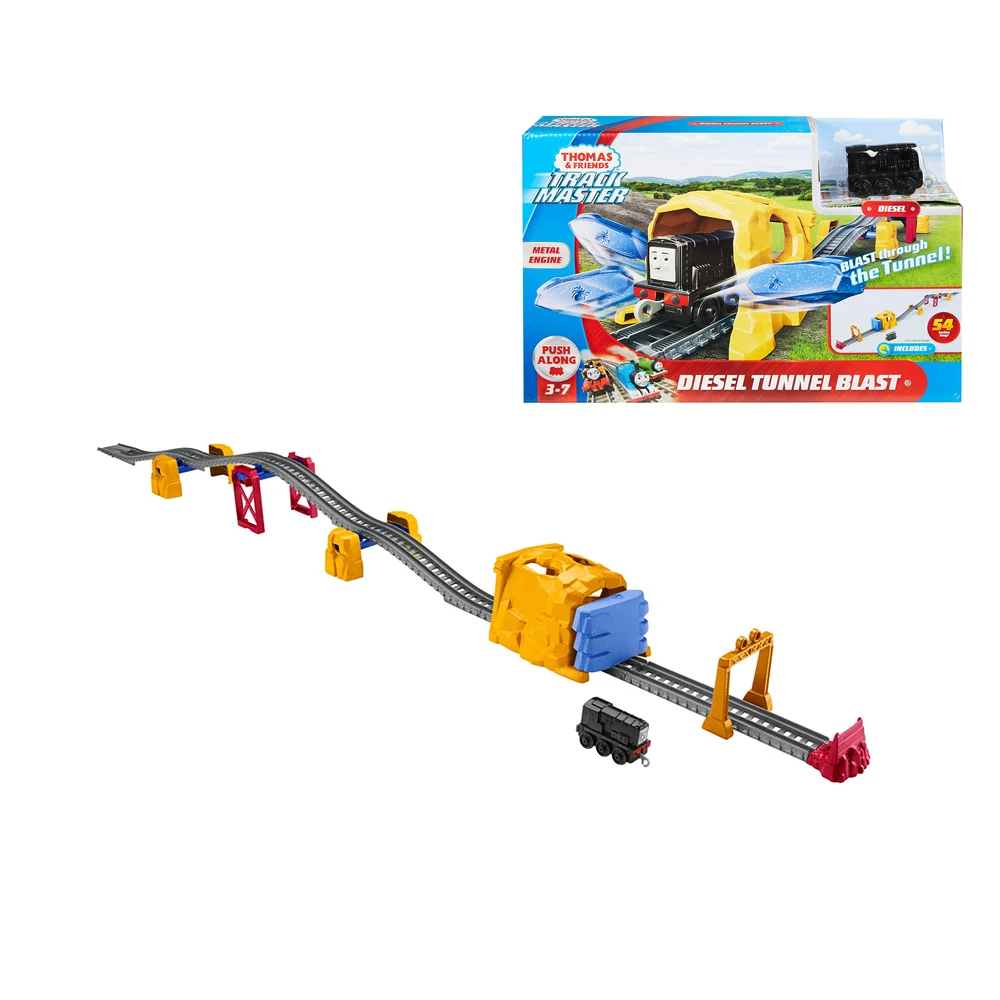 

thomas and friends Diesel Tunnel Sprint Alloy Set of Thomas Orbital Master Series Diesel Tunnel Blast Train Set GHK73