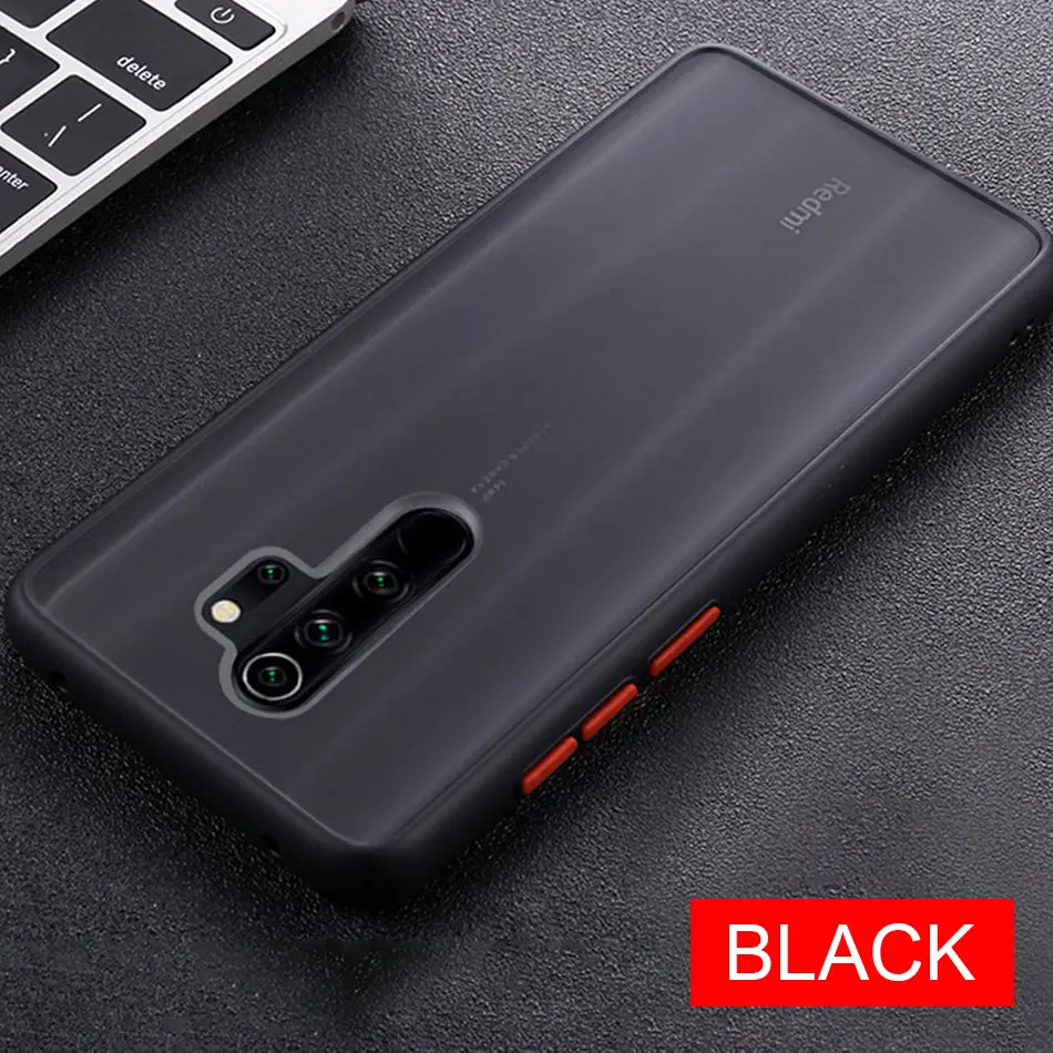 Роскошный мягкий силиконовый бампер чехол для Xiao mi Red mi Note 7 8 Pro 8T 8A 7A для Xiaomi mi 9 CC9 E Pro A3 Матовый противоударный чехол - Цвет: black