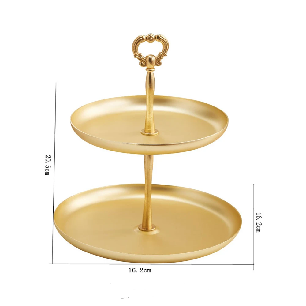 2 яруса/3 яруса десертная тарелка вечерние принадлежности Roatating золотые украшения подставка держатель Фруктовый Хлеб тарелка торт дисплей