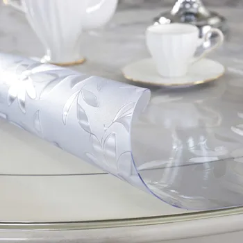 

PVC Tablecloth Tablecloth Transparent D' Waterproof Tablecloth with Kitchen Pattern Oil Tablecloth Glass Soft Cloth 1.0mm