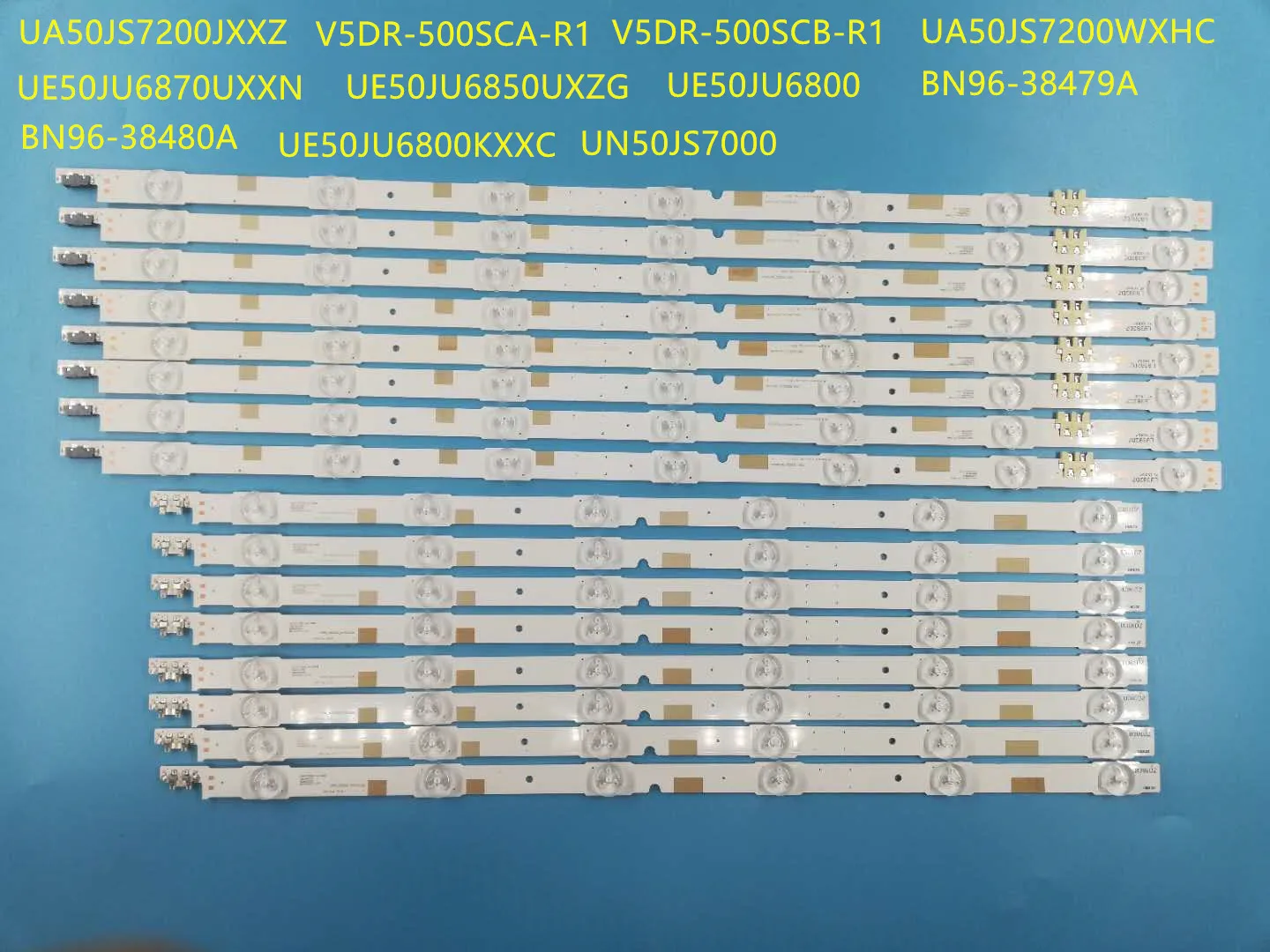 Светодиодная лента для подсветки 13 ламп телевизора Samsung 50 &quotUE50JU6800 V5DR_500SCA_R1
