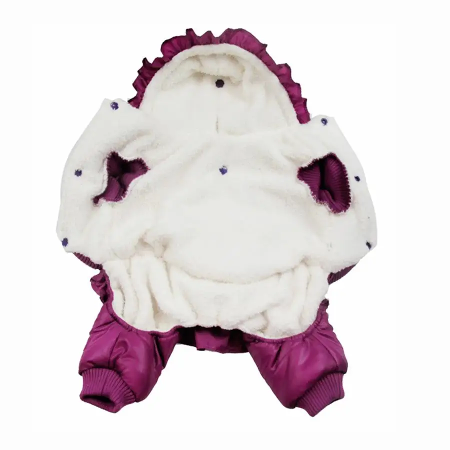 Hooded Thickness Pet Dogs Winter Coat With Snowman Printing Small Puppy New clothing For Dog New Coming pet jacket