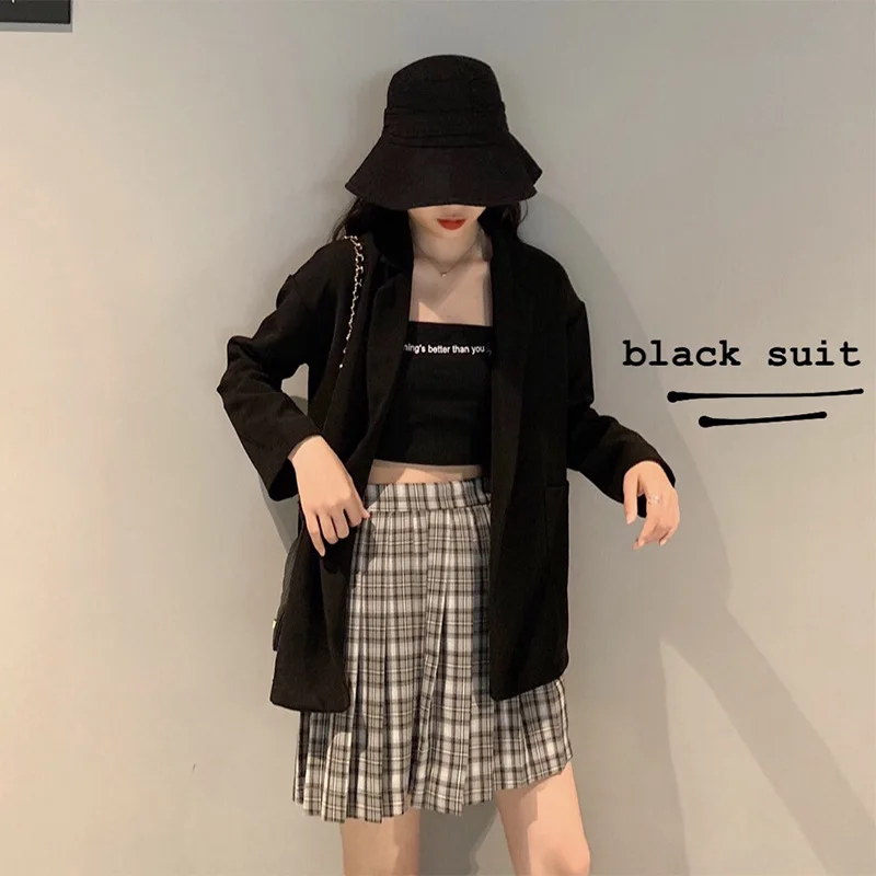 

Autumn And Winter WOMEN'S Dress Control 5 Autumn New Style Korean-style Simple Loose-Fit Casual Suit Jacket Women's CHIC Hundred