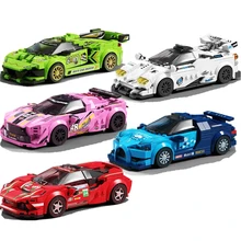 

2022 Super Speed Champions Racing Sports Vehicle Pull Back Car Building Blocks Set Kit Bricks Classic MOC Model Toys For Kids
