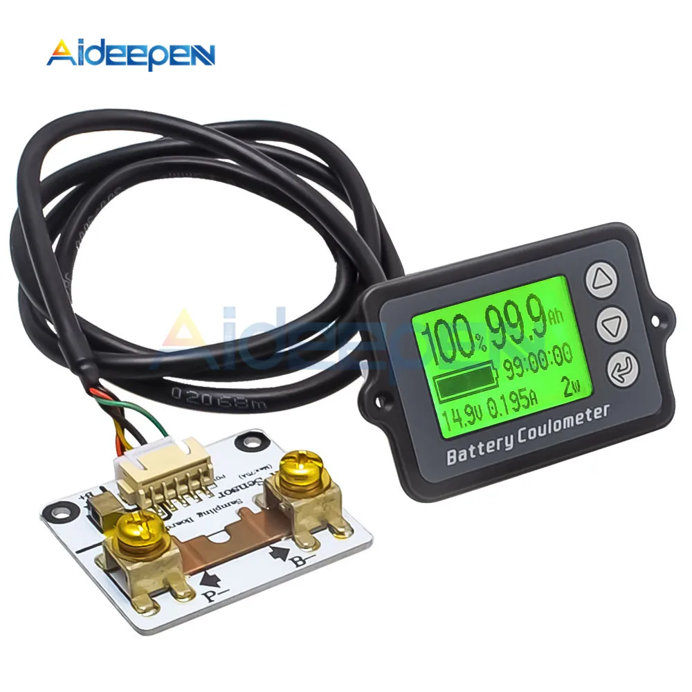 Details about   90V 50A Volt Amp Battery Capacity Power Combo Meter Charge Discharge Indicator 