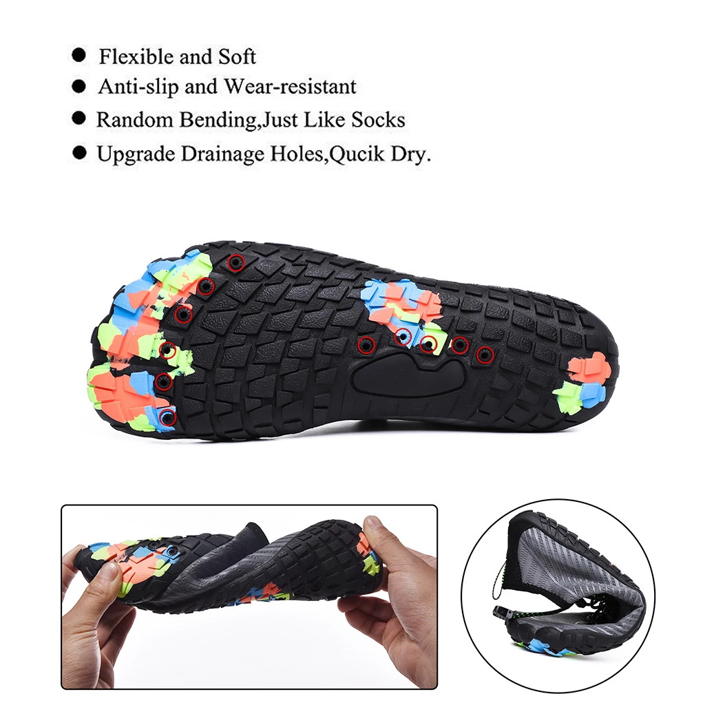 Ultra-Light Water Shoes Beach Swim Pool Barefoot Aqua Sock Swimming Fins Snorkeling Diving Foot Fins for Water Sports