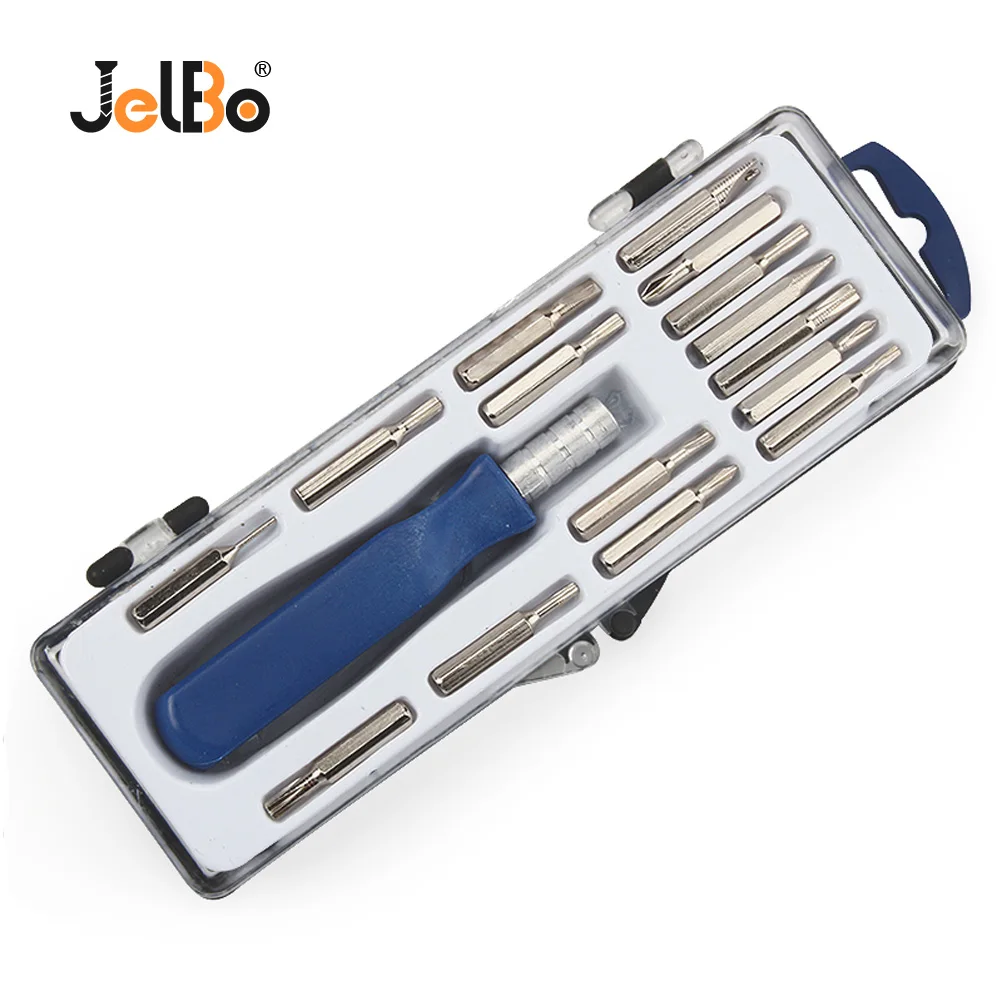 

JelBo 16 in 1 Precision Screwdriver Set Multifunction Repair Opening Magnet Torx Screwdriver Bit Watch Computer Phone Hand Tool