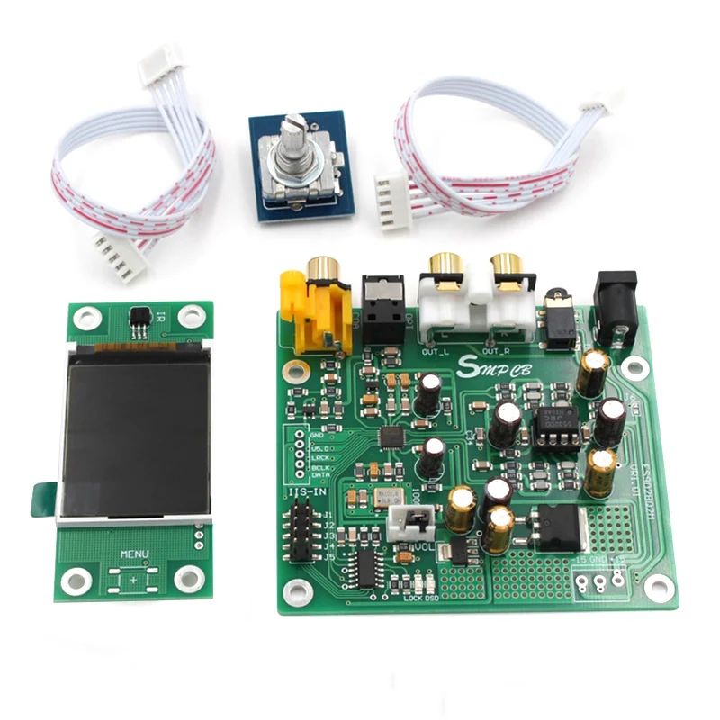 ES9038 Q2M I2S DSD Optical Coaxial IIS/DSD DOP 384KHz Input Decoder DAC Headphone Output Audio amplifier Board