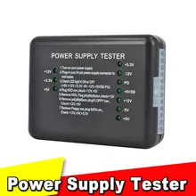 Тестер электропитания ATX SATA HDD, 20/24 Pin для PSU, тестер проверки, светодиодный измерительный индикатор, диагностический инструмент, тестирование для ПК Тестер электропитания ATX SATA HDD, 20/24 Pin для PSU, тестер проверки, светодиодный измерительный индикатор, диагностический инструмент, тестирование для ПК