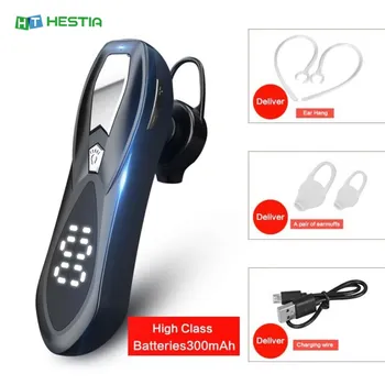 

F9 Digital Display Single Ear Ear-hook Bluetooth Earphone Business Drive Sports Wireless Earpiece Button Operation Earbuds