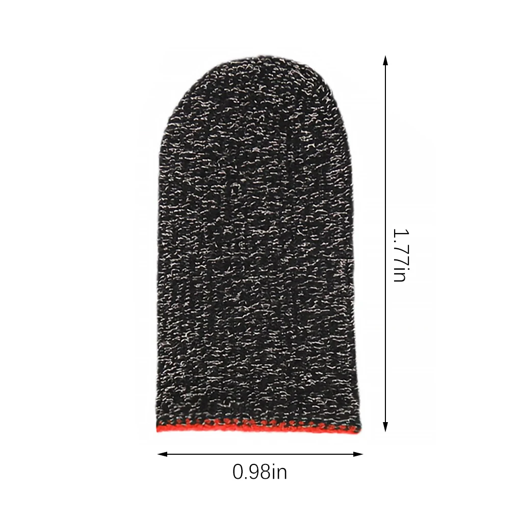 1pair Finger Cover Game Controller for PUBG Sweat Proof Sensitive Sweatproof Touch Screen Gaming Finger Thumb Sleeve Glove