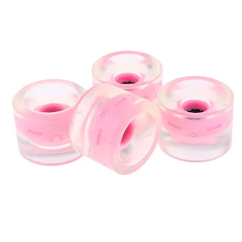 

4x Skateboard Longboard 70MM Glow Skate Roller Hocker Wheel Steel Bearings