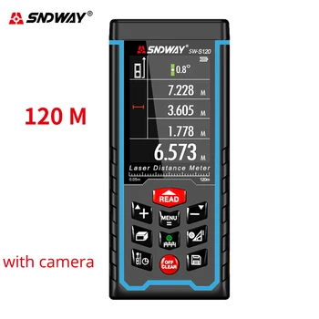 

Sndway electronic roulette Laser meter laser rangefinder lazer meter 50m 70m 100m Color laser distance meter 80/120M with Camera