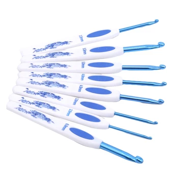 

Knitting Needles Aluminum Ergonomic Crochet Needle 8 Pcs Sewing Needles Sweater Needle Knitting Tool Crochet Hooks Set