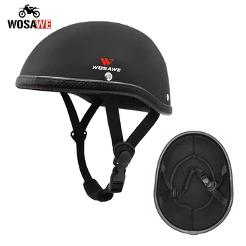 

Motorcycle Half Face Helmet Lightweight lining Vintage Retro Moto Scooter Chopper Safety Head Protector cover Motorbike Helmet
