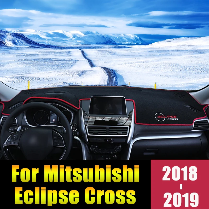

For Mitsubishi Eclipse Cross 2018 2019 LHD Car Dashboard Cover Mat Avoid Light Pads Instrument Platform Desk Carpets Accessories