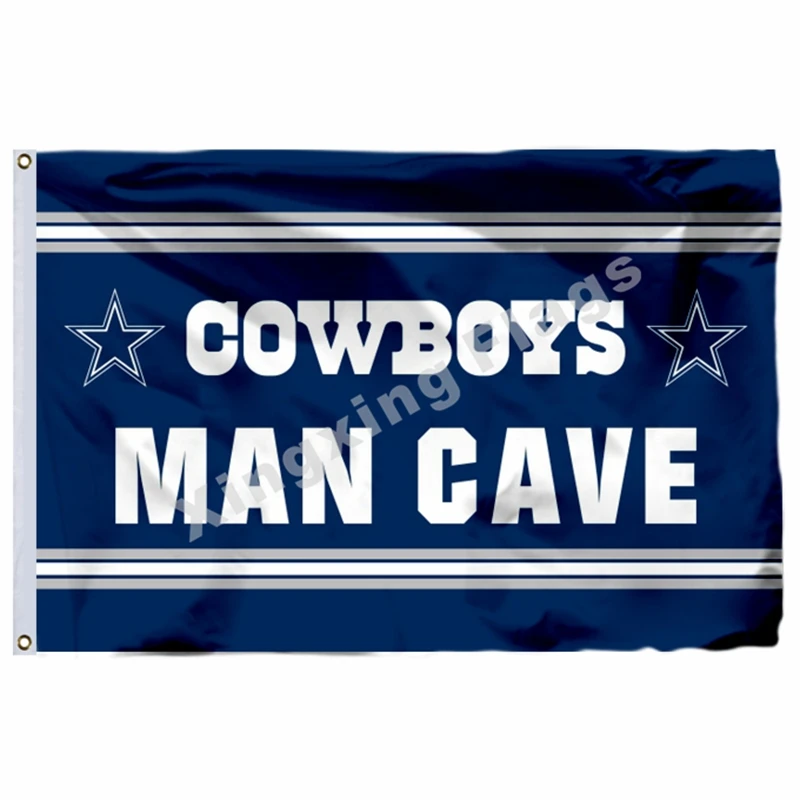 Dallas Cowboys с флагом горизонта города Далласа 3ft X 5ft полиэстер Dallas Cowboys Banne - Цвет: MAN CAVE