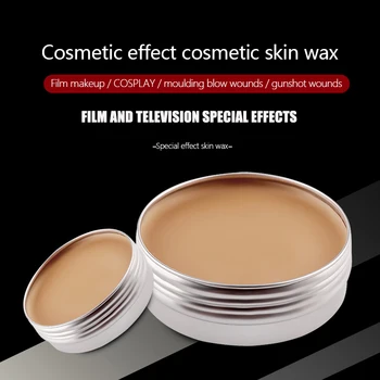 

1PC Pad Nose Halloween Face Painting Scars Knife Cosplay Flesh Color Cover Eyebrows Mud Skin Wax Shaping Special Effects TSLM2