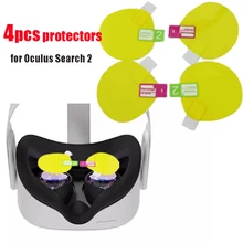 4 pçs lente filme para oculus quest 2 vr tela película protetora câmera vr fone de ouvido capacete anti risco lente protetor capas