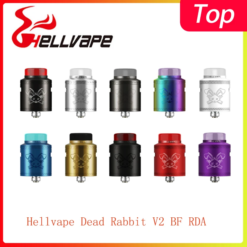 Новинка бак Hellvape Dead Rabbit V2 BF RDA 510 Thread с поддержкой одной/двойной катушки