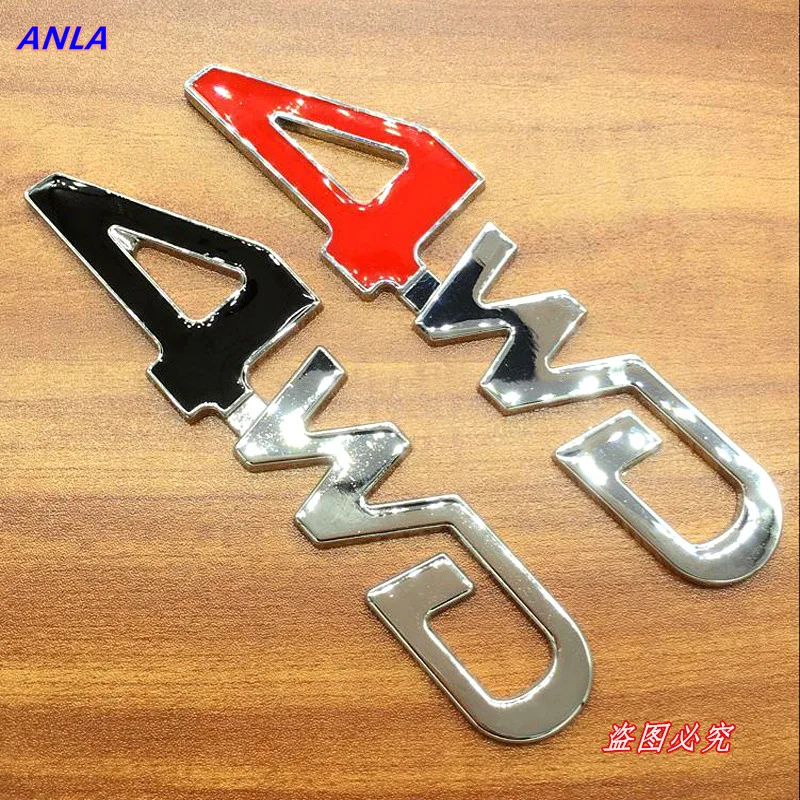 

1pcs Car Tail Rear Side Metal 4x4 RC 4WD Sticker 3D Chrome Badge Emblem Decal Styling for SUV Ford Toyota Jeep VW Mitsubishi BMW