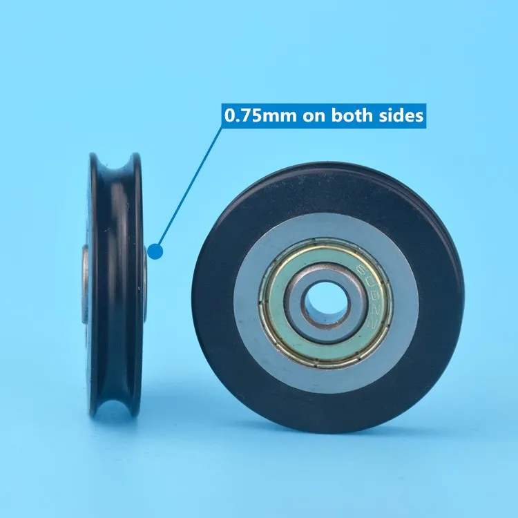 da roda r25mm tipo redondo guia de trilho v rolamento roda 01