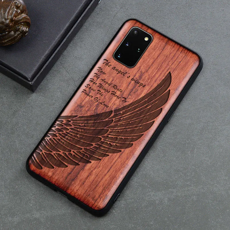 Чехол для телефона из натурального дерева Samsung Galaxy S20 Ultra роскошный деревянный