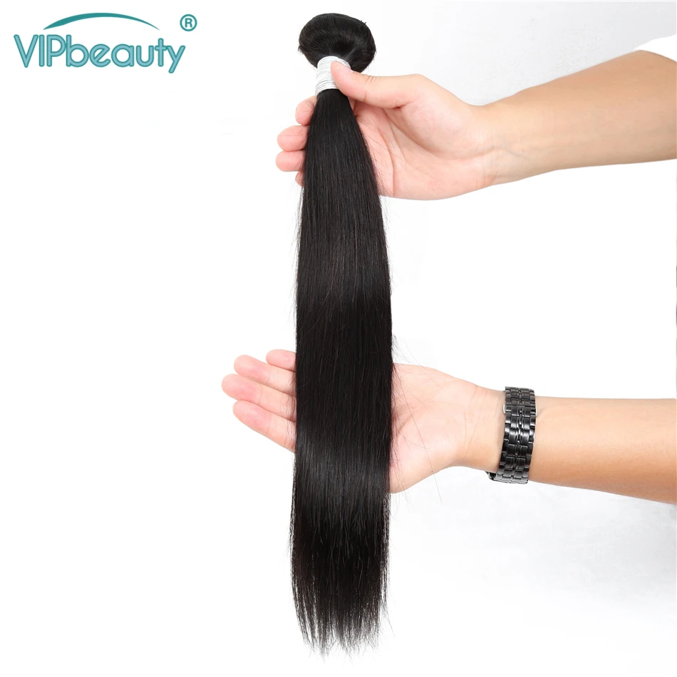 VIPBEAUTY, перуанские волосы, пряди с закрытием м, прямые волосы Remy, пряди с закрытием 8-28 дюймов, волнистые пряди