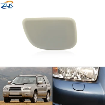 

ZUK Front Bumper Headlight Headlamp Washer Nozzle Cover For Subaru For Forester 2005-2008 Unpainted Washer Jet Sprayer Cap