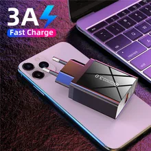 GTWIN Quick Charge 3,0 18 Вт QC 3,0 быстрое зарядное устройство USB портативное зарядное устройство для мобильного телефона iPhone 11 samsung Xiaomi huawei