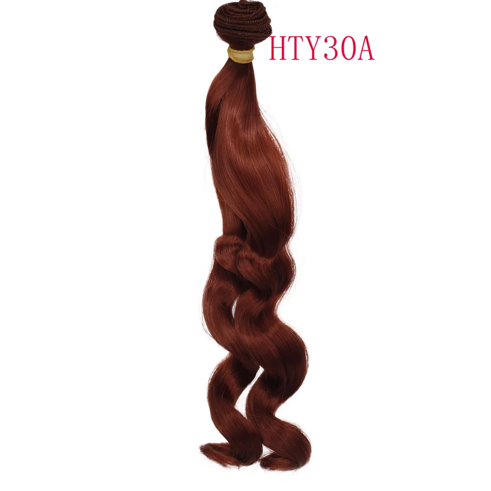 Russian Handmade Doll Hair 25 cm High Temperature Curly Hair for 1/3 1/4 1/6 BJD DIY Curly Doll Wigs Tree