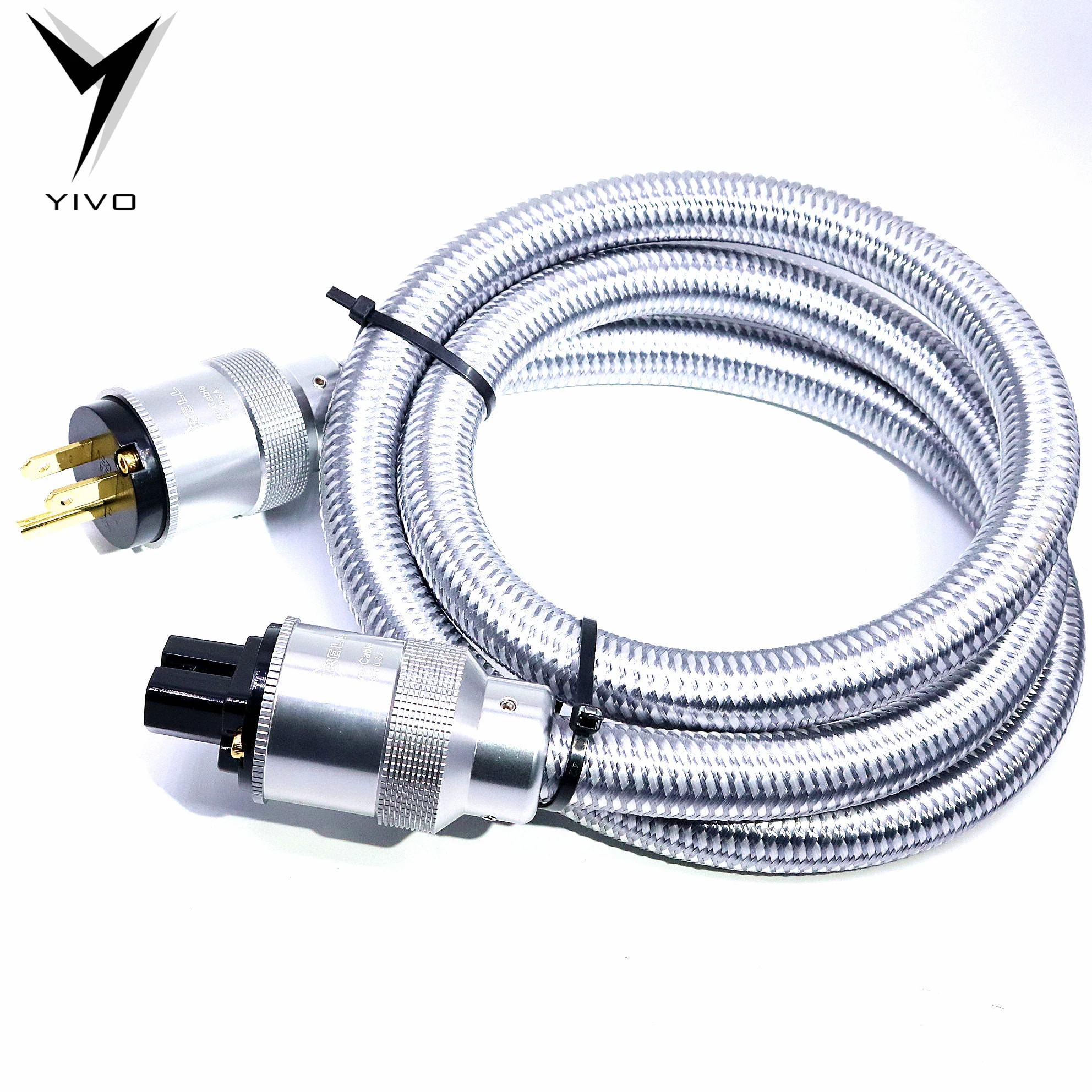 Color : EU Version, Size : 3m XAZTY Power Cord Power Cable HiFi American Standard Audio CD Amplifier amp Power Cables EU US Plug Power